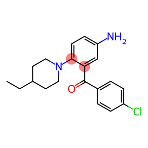 5-Amino-4'-chloro-2-(4-ethyl-1-piperidinyl)benzophenone