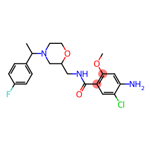 4-Amino-5-chloro-2-methoxy-N-[[4-[1-(4-fluorophenyl)ethyl]-2-morpholinyl]methyl]benzamide