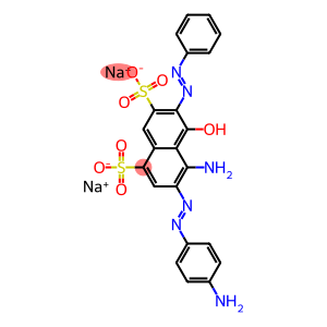 4-Amino-3-[(4-aminophenyl)azo]-5-hydroxy-6-(phenylazo)naphthalene-1,7-disulfonic acid disodium salt
