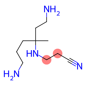 3-[4-Amino-1-(2-aminoethyl)-1-methylbutylamino]propiononitrile