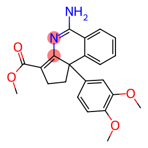 5-Amino-1,9b-dihydro-9b-(3,4-dimethoxyphenyl)-2H-cyclopent[c]isoquinoline-3-carboxylic acid methyl ester