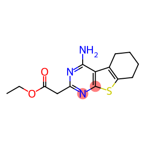 4-Amino-5,6,7,8-tetrahydro[1]benzothieno[2,3-d]pyrimidine-2-acetic acid ethyl ester