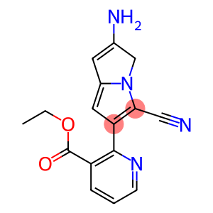 2-Amino-5-cyano-6-pyrrolizinopyridine-3-carboxylic acid ethyl ester