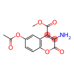 3-Amino-6-acetyloxy-2-oxo-2H-1-benzopyran-4-carboxylic acid methyl ester