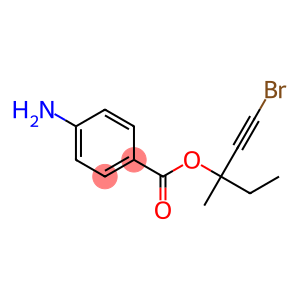 4-Aminobenzoic acid 3-bromo-1-ethyl-1-methyl-2-propynyl ester