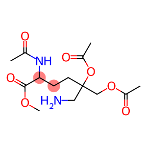 6-Amino-2-(acetylamino)-5-acetoxy-5-(acetoxymethyl)hexanoic acid methyl ester