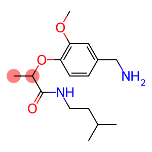 2-[4-(aminomethyl)-2-methoxyphenoxy]-N-(3-methylbutyl)propanamide