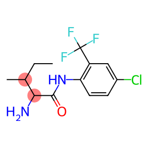 2-amino-N-[4-chloro-2-(trifluoromethyl)phenyl]-3-methylpentanamide
