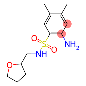 2-amino-4,5-dimethyl-N-(oxolan-2-ylmethyl)benzene-1-sulfonamide