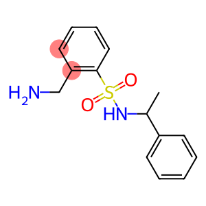 2-(aminomethyl)-N-(1-phenylethyl)benzenesulfonamide
